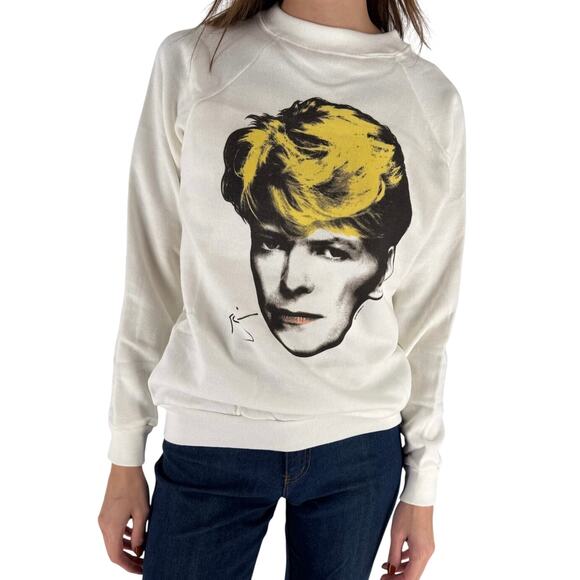 David Bowie 1983 Stanton SA crewneck sweatshirt 80s 1980s vintage - Picture 1 of 6